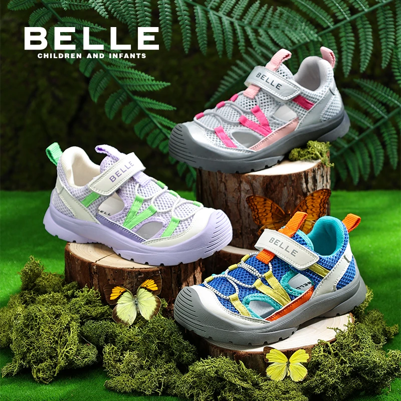 【夏日斑斓】百丽夏季新款沙滩凉鞋男女童百搭运动鞋涉水RK0213