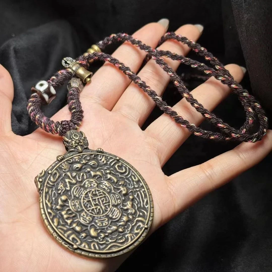 【天赐精选】 TC07506-九宫八卦牌挂件（铜）-59*3mm-（15）