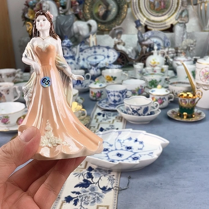 中古欧瓷瓷器小房子