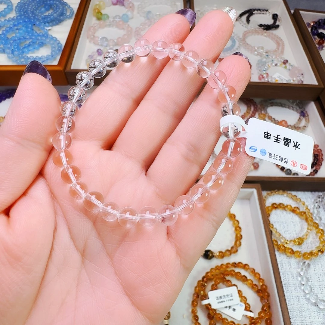 水晶手链未镶嵌白水晶
