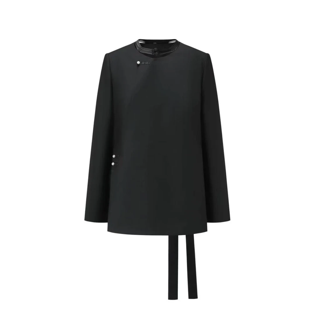 【张羽推荐】ELVIS.CHEUNG蒋云 25精纺中式盘扣领偏襟西装