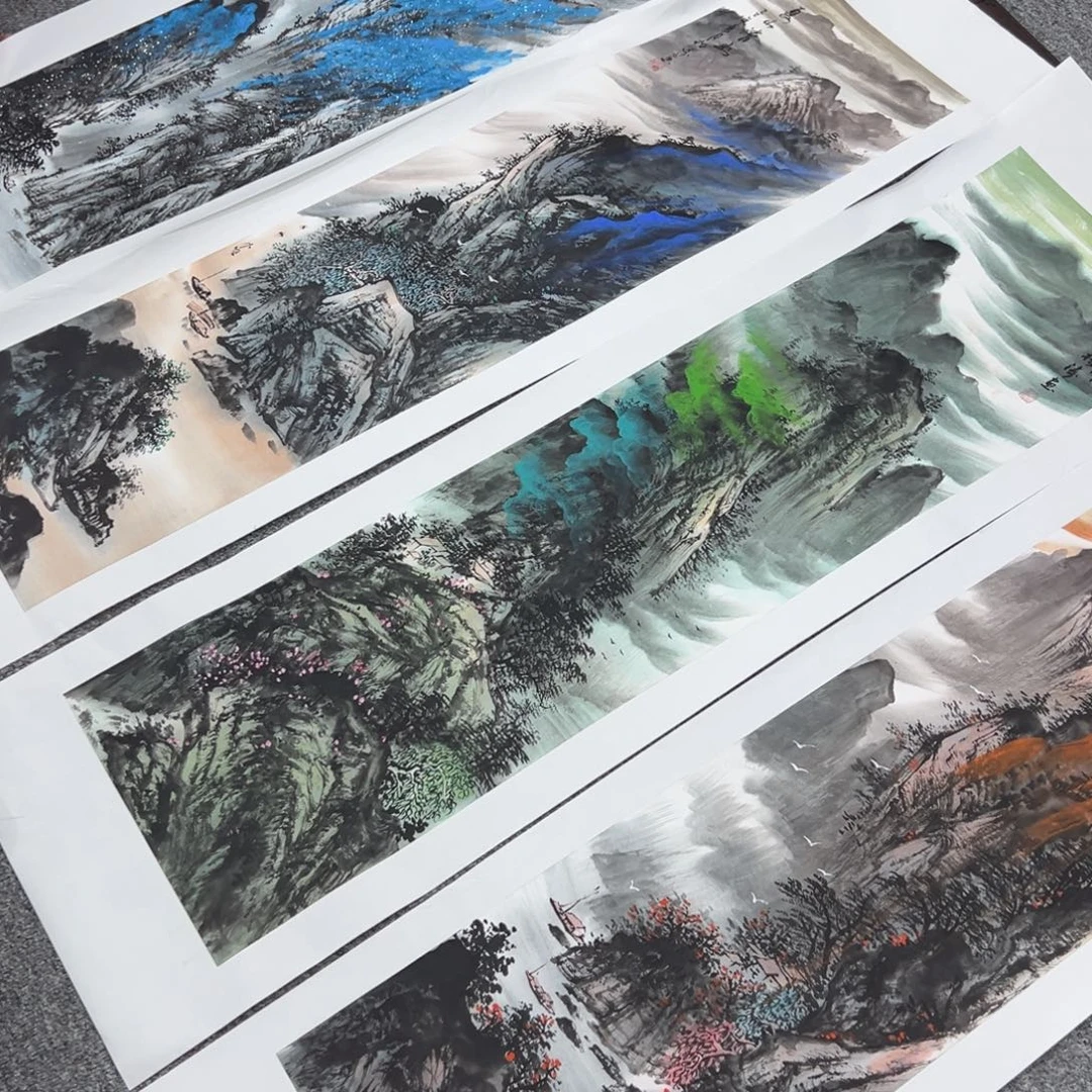 国画纯手绘字画宣纸