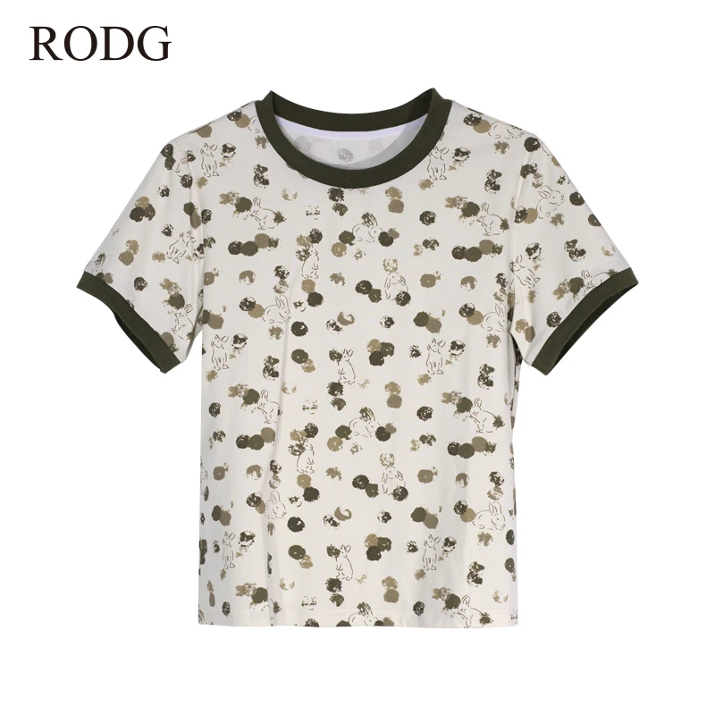 RODGR42TX0632A  夏季新款动物图案T恤  0632