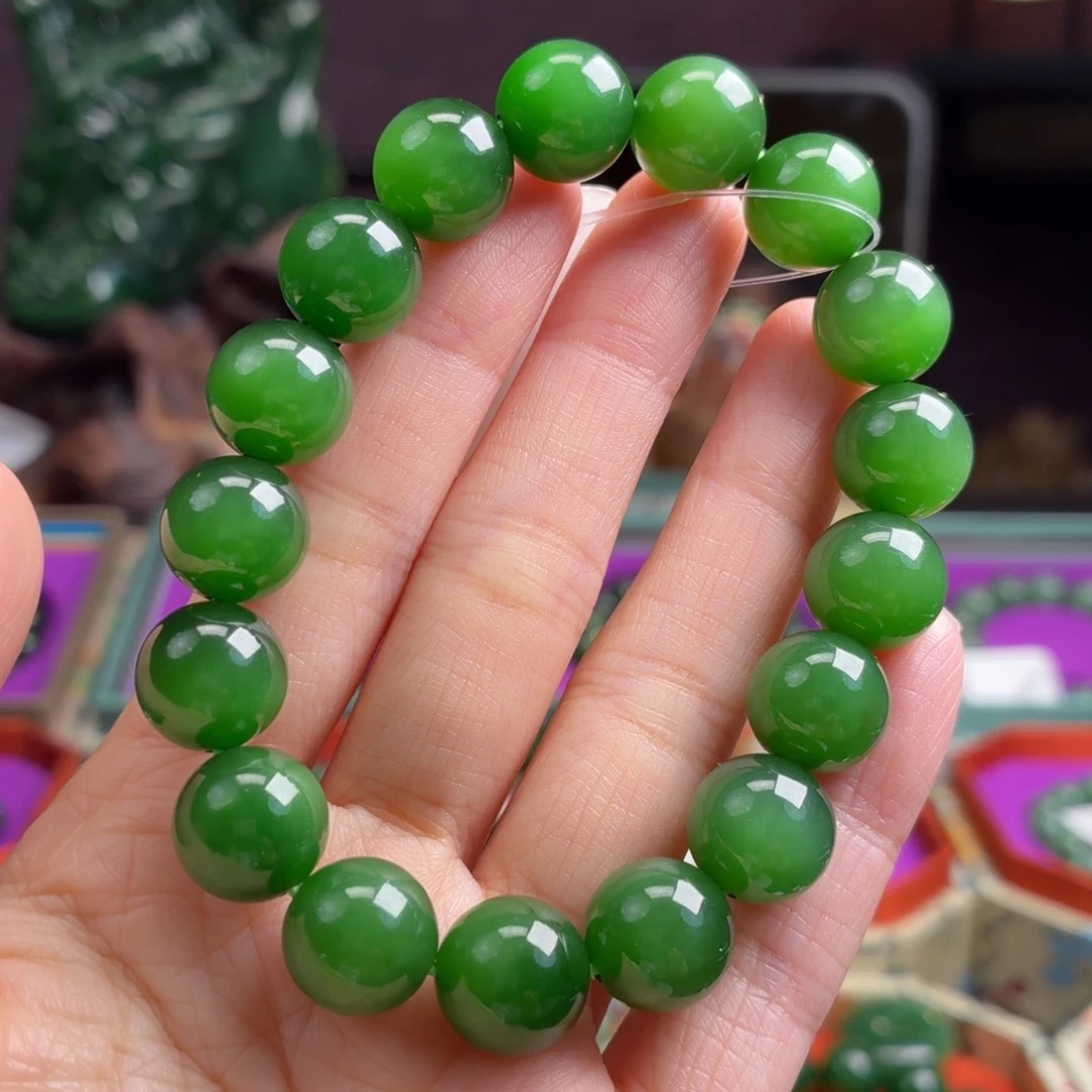 和田玉（碧玉）未镶嵌手串