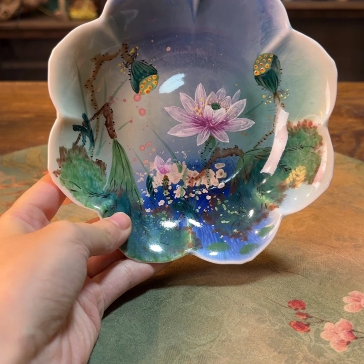 柴烧纯手工手绘陶瓷