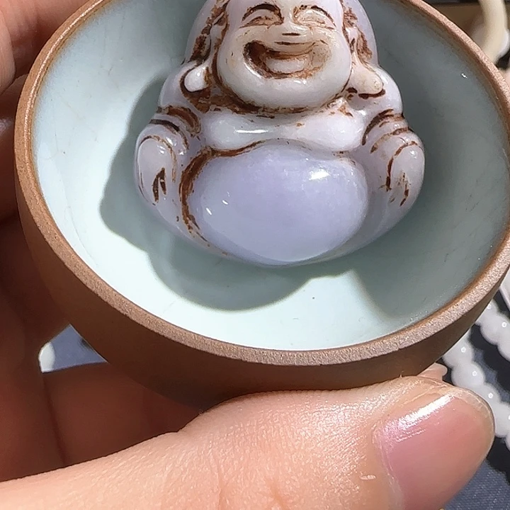 瓷片摆件工艺恭喜发财结缘366