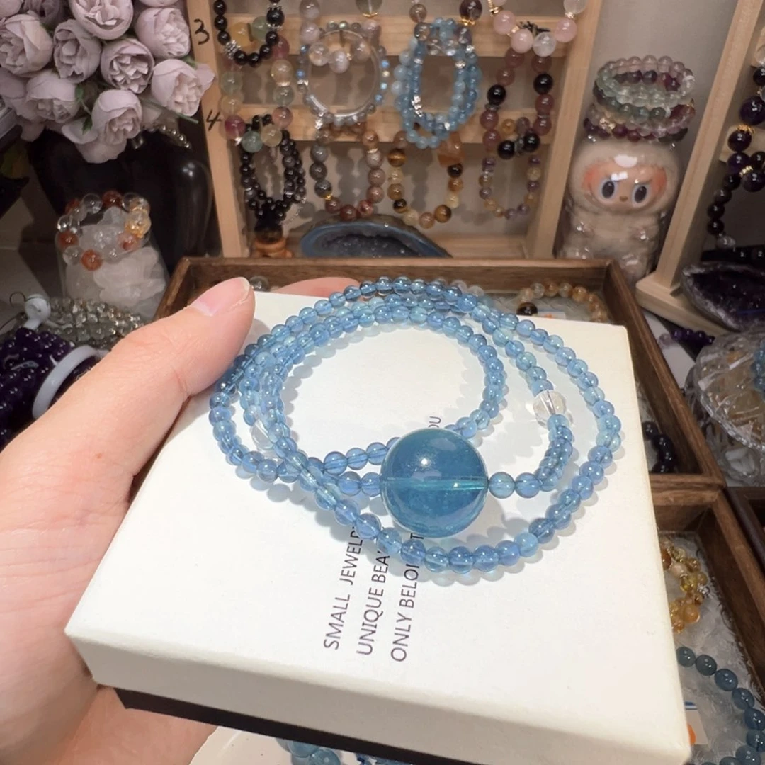 水晶手绳未镶嵌海蓝宝