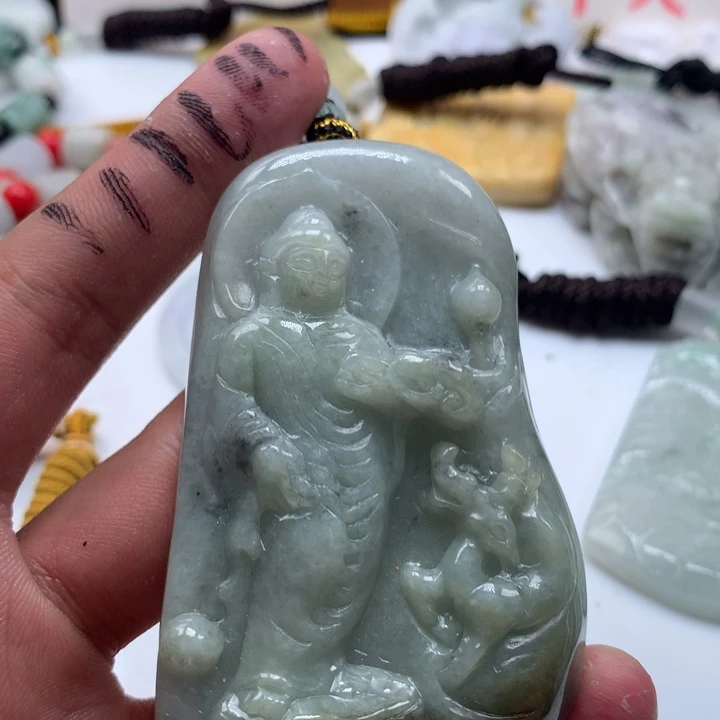 颈饰未镶嵌翡翠保真天然a货翡翠