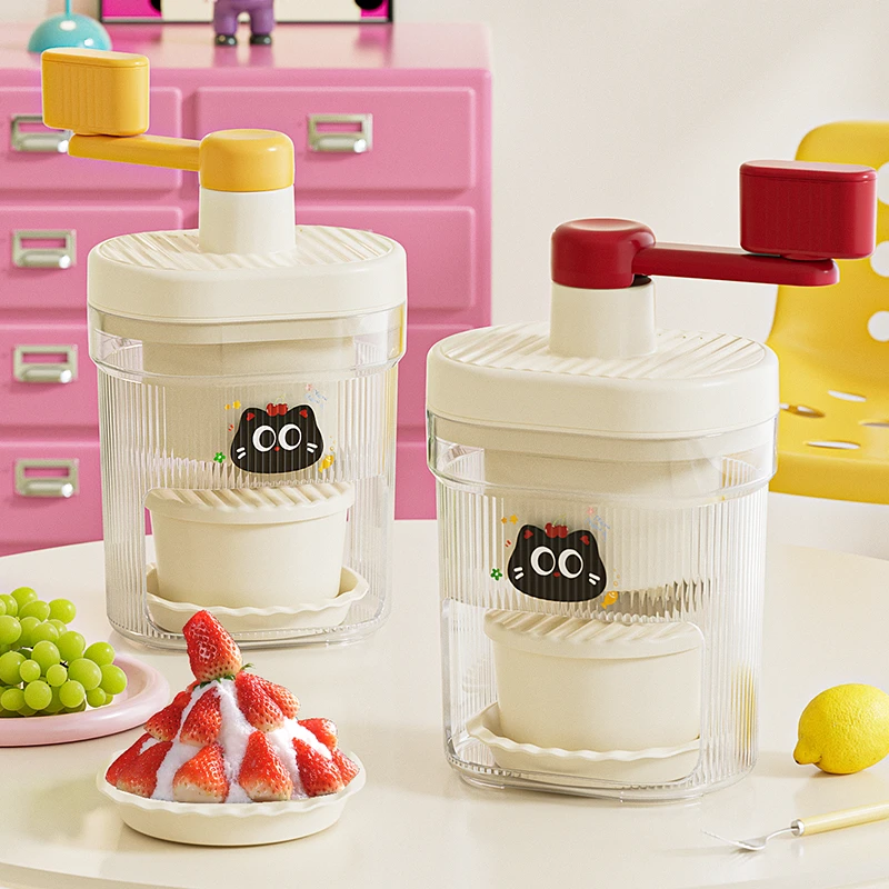 刨冰机家用小型绵绵冰机器手动冰沙机碎冰机手摇沙冰机雹冰机摆摊