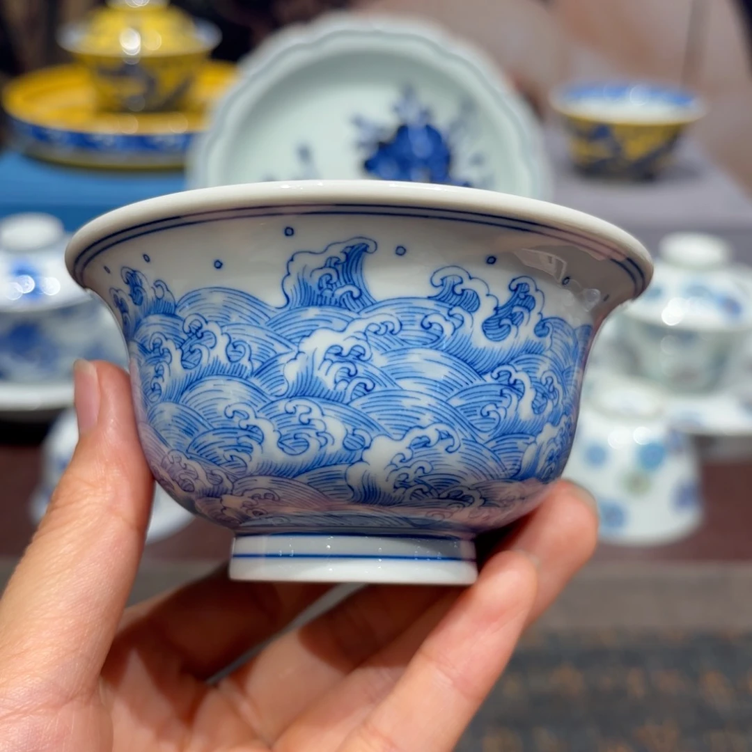 瓷片手工手绘陶瓷茶具