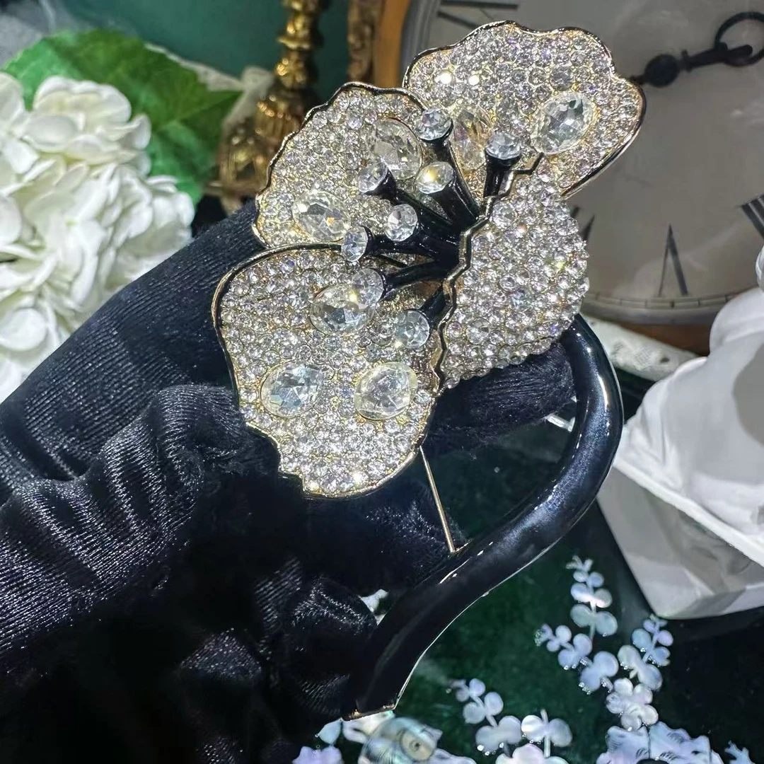 铜合金胸针 鸢尾花  胸针