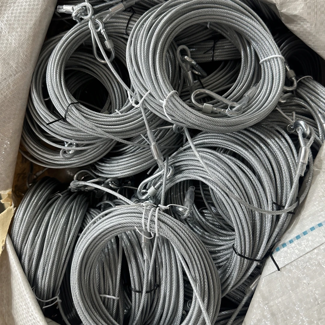 10米长钢丝绳超软通用钢丝绳粗度3mm结实耐用带气管保护套