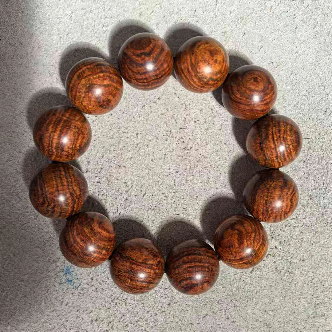 F273 海南黄花梨2.0满水波纹手串