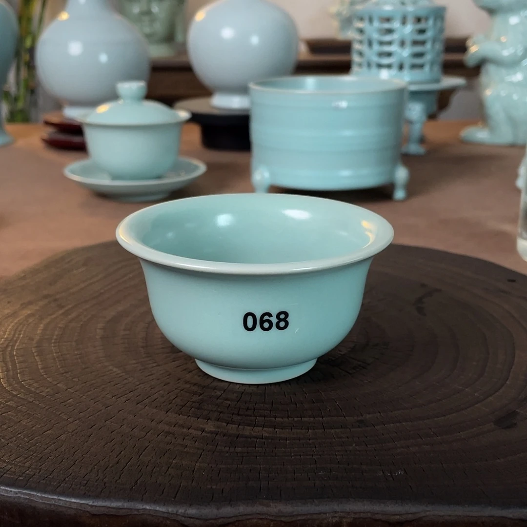 瓷微瑕简包068原矿汝瓷当代