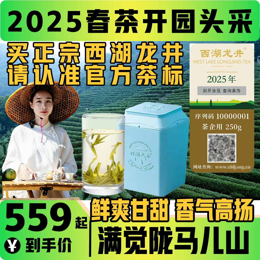 【满觉陇马儿山2025春茶新茶】明前特级头采西湖龙井绿茶小师姐评茶