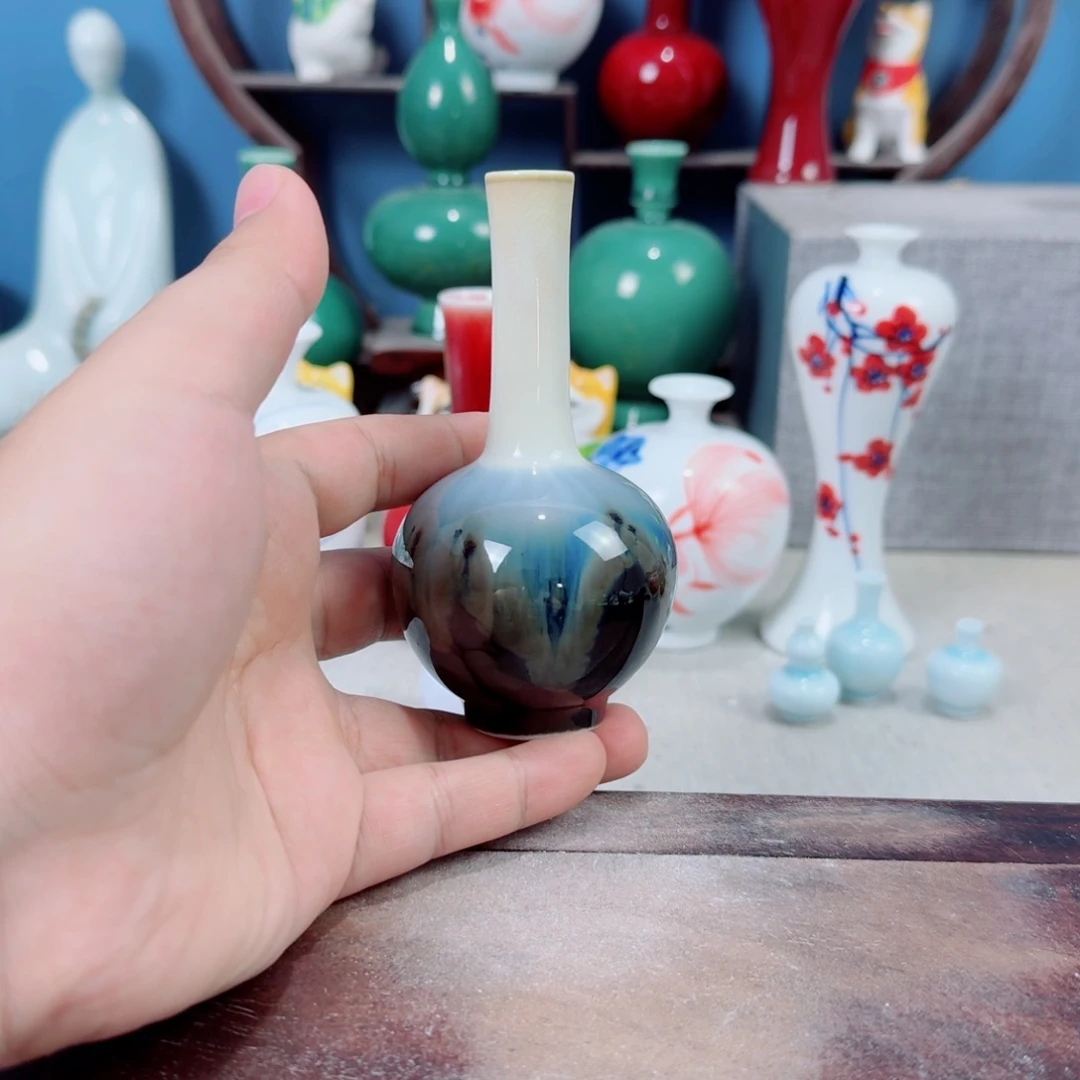 陶瓷手工小花器摆件