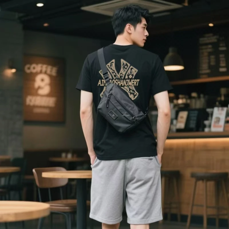 【商场同款】夏季纯棉圆领T恤男女同款短袖百搭时尚-金标腰果花