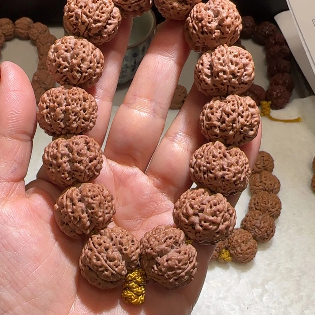 金刚菩提手串一*一方尊麒麟梅花22×18