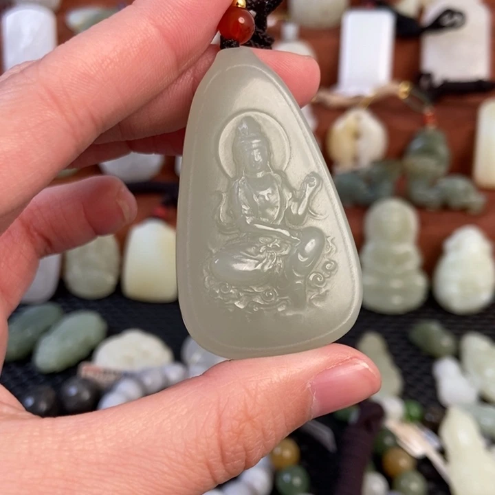 和田玉未镶嵌颈饰