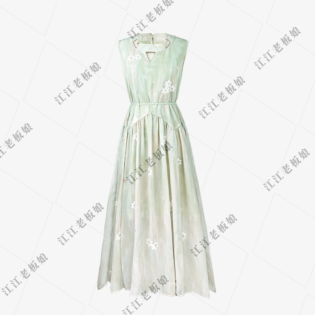 【厦厦】国风夏季新款无袖显瘦时尚连衣裙气质宽松Q1985