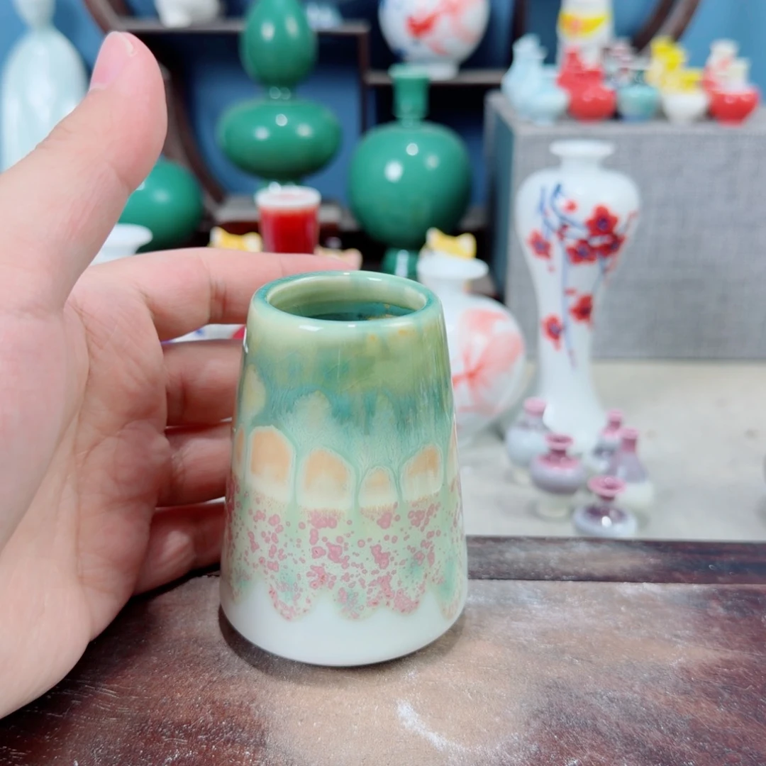 陶瓷手工小花器摆件