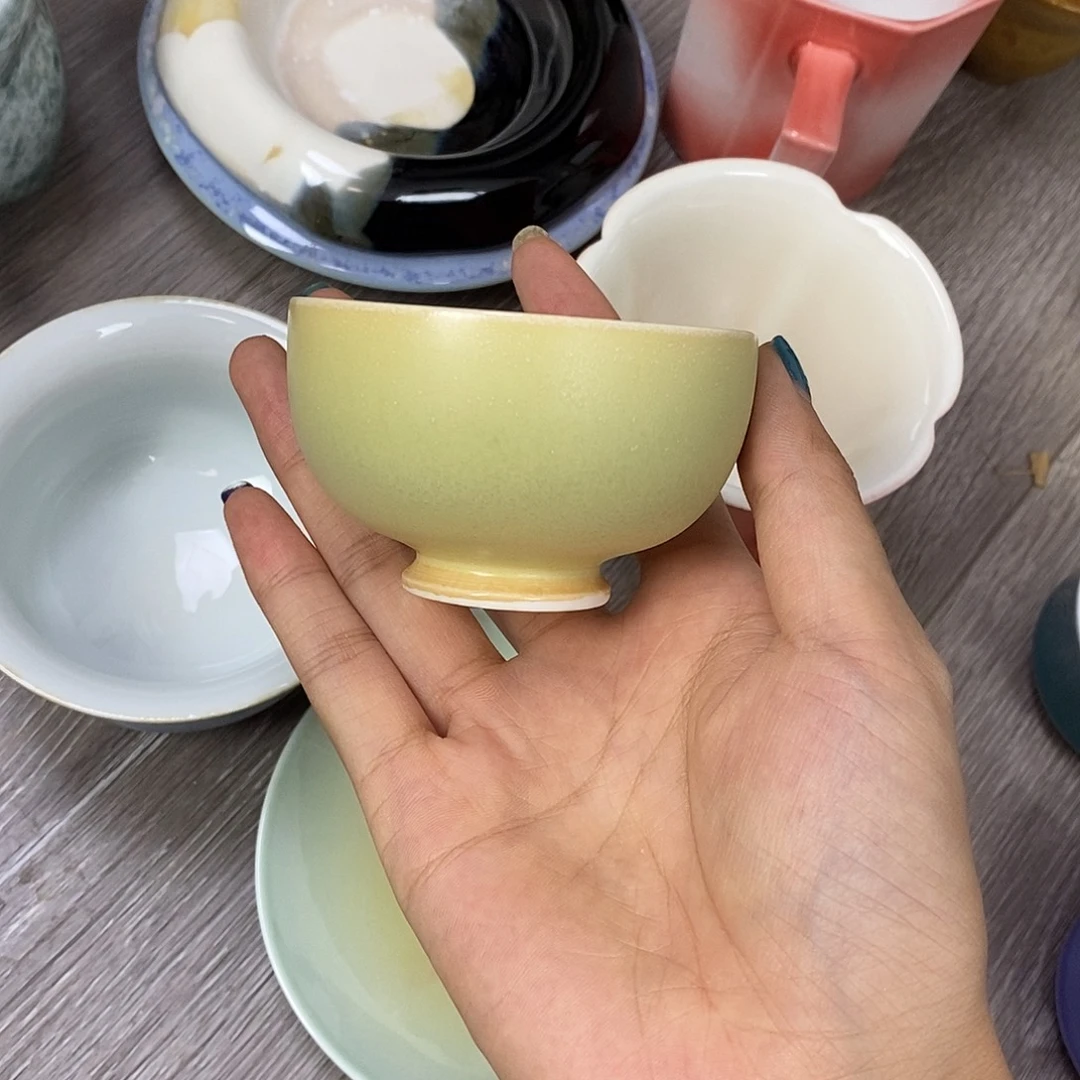 景德镇高温颜色釉茶杯