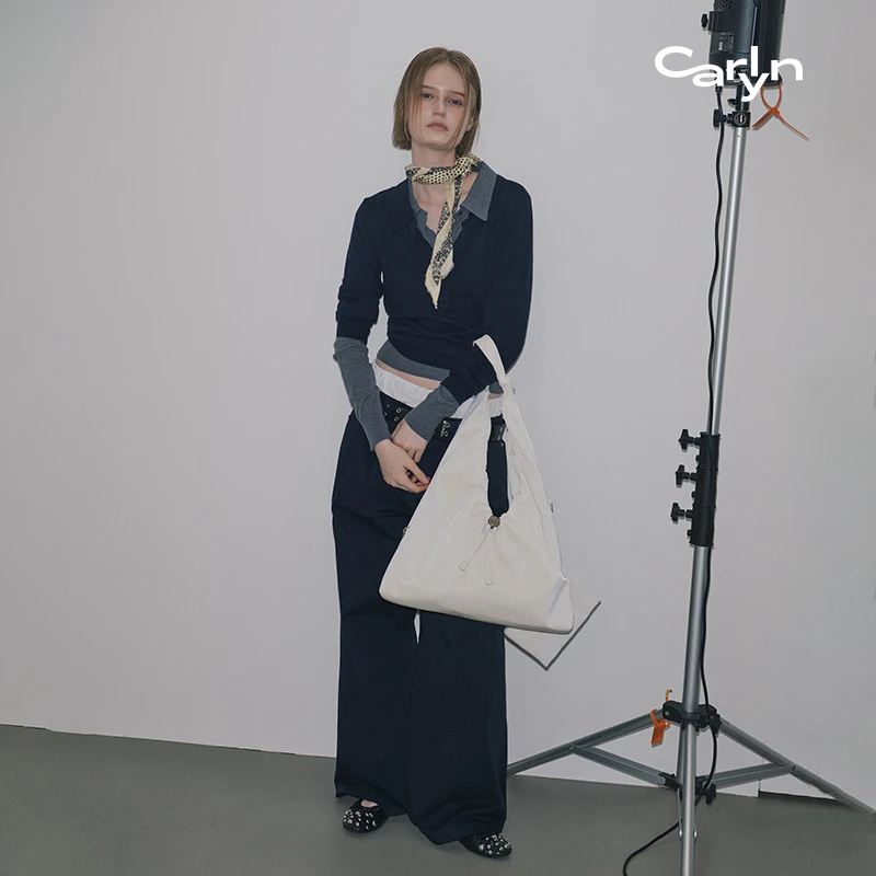 Carlyn CUSHY BABE大号韩国经典大容量HOBO包手提单肩包托特包