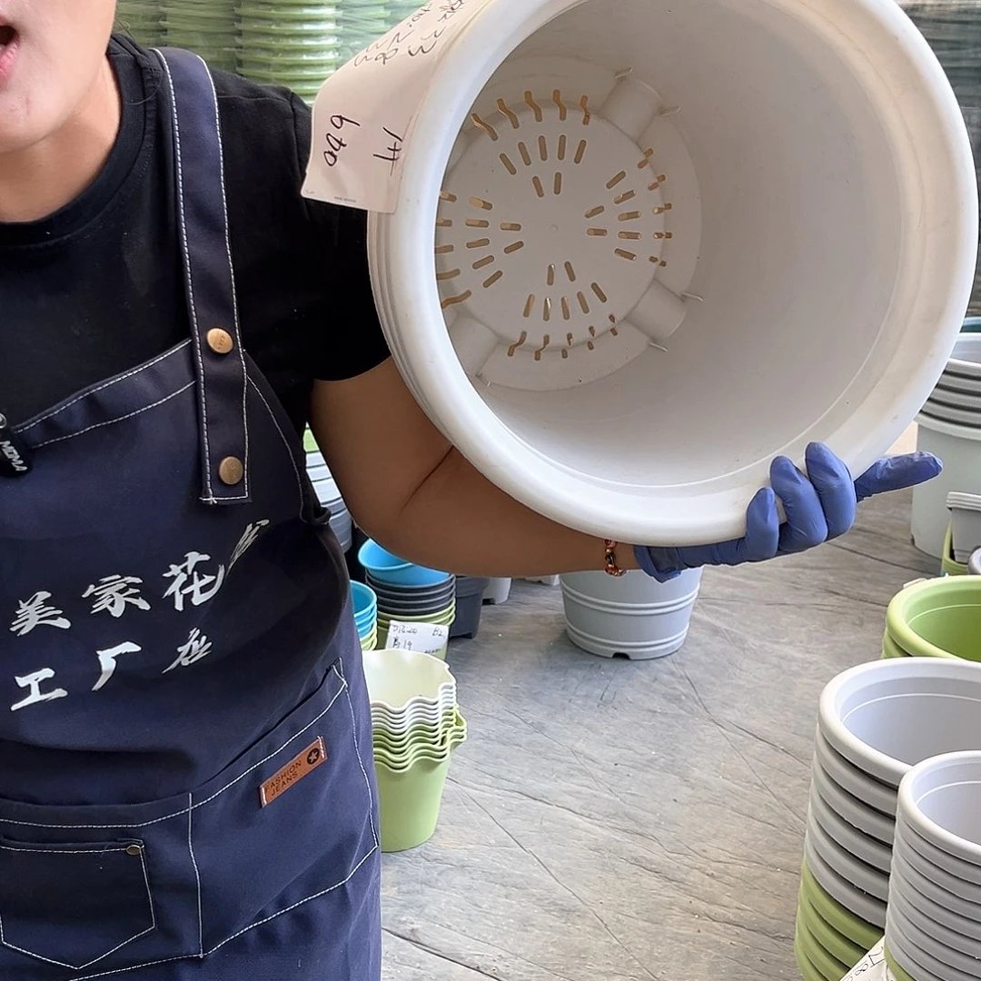 四季盆7#白色3个无托