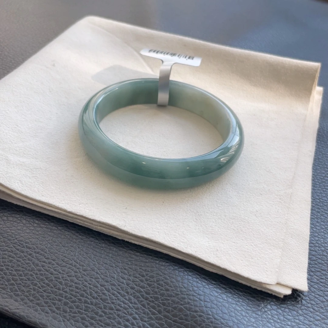 翡翠未镶嵌手镯纹57.5