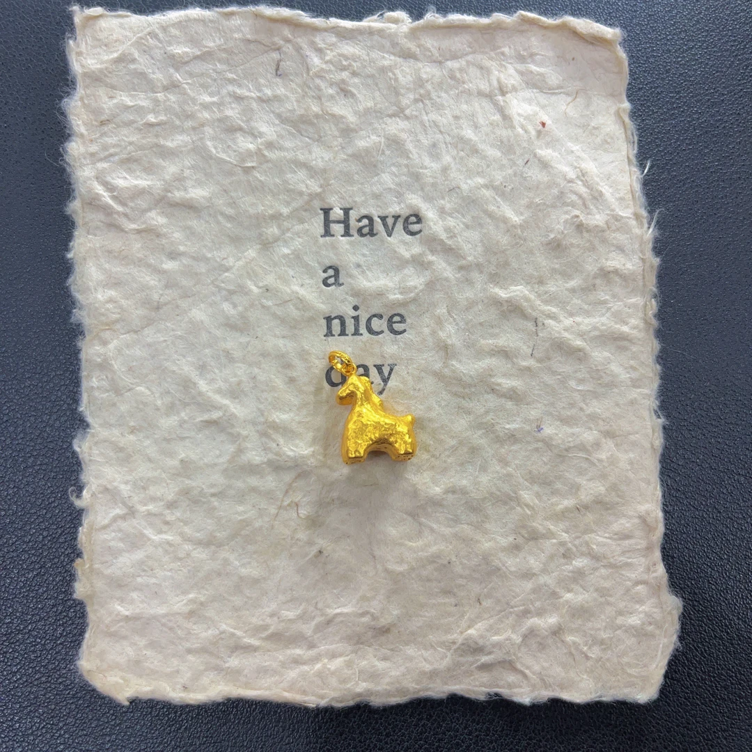 足金 马上有钱吊坠