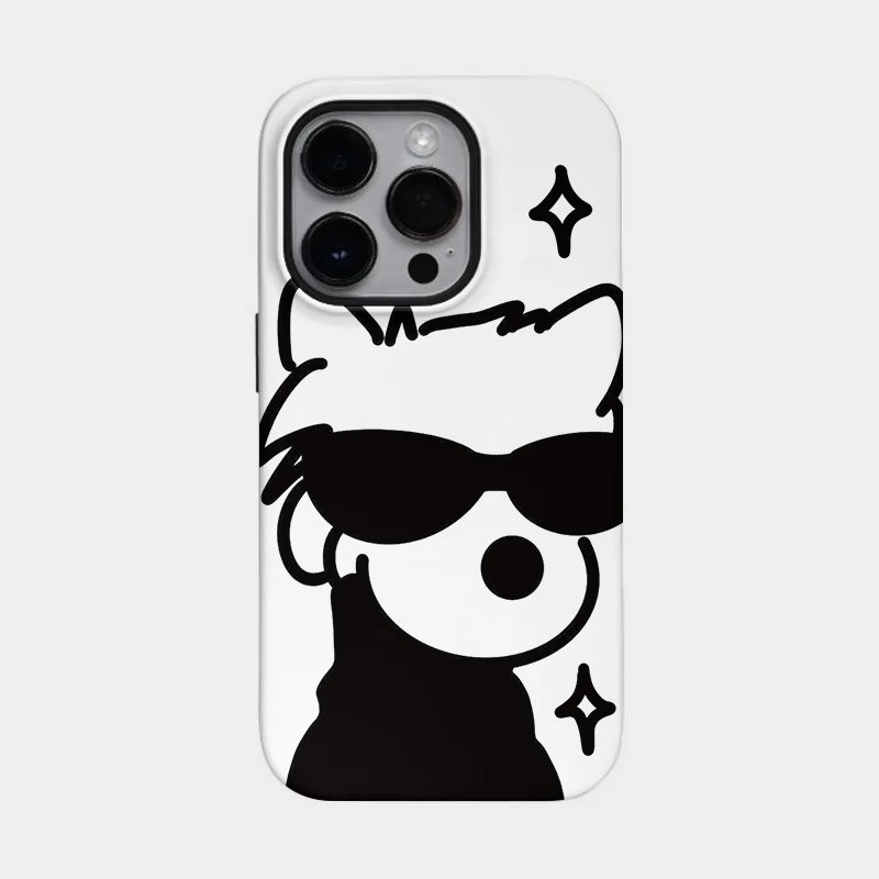 卡通狗狗苹果16promax手机壳iphone15小米14华为13适用12新款男生