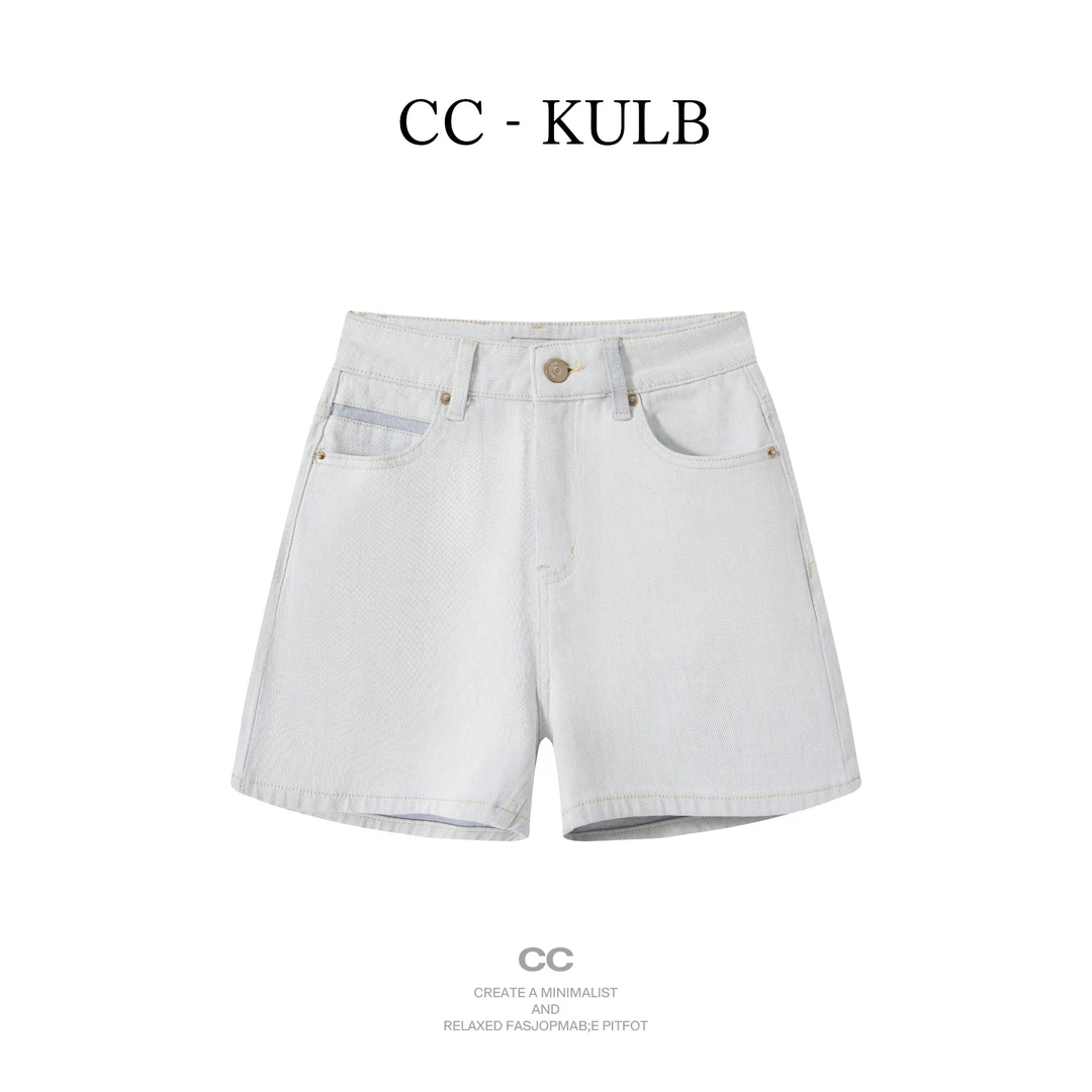 【C007】【星空灰】四面弹 原胚底布 A字牛仔短裤