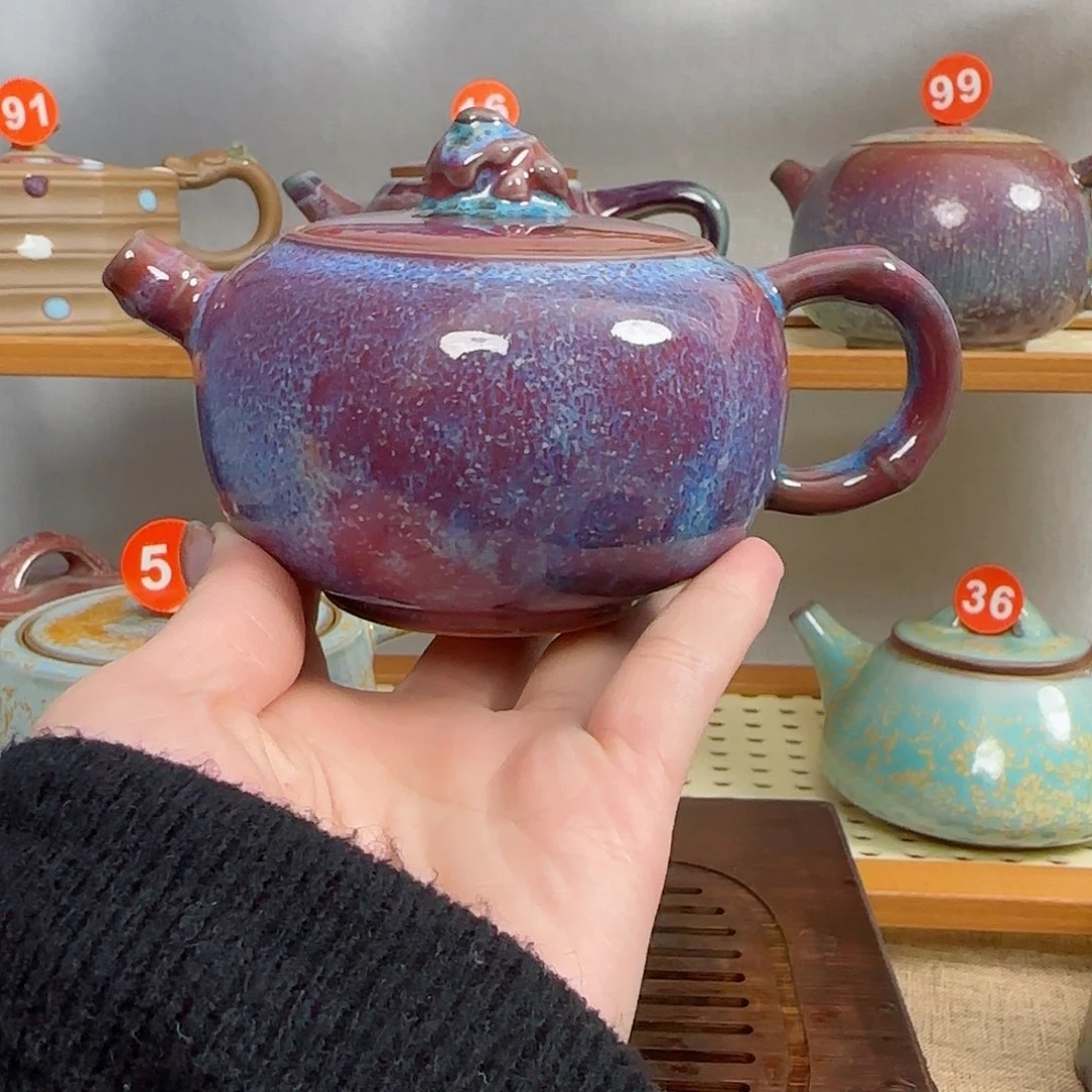 星空釉色钧瓷茶壶