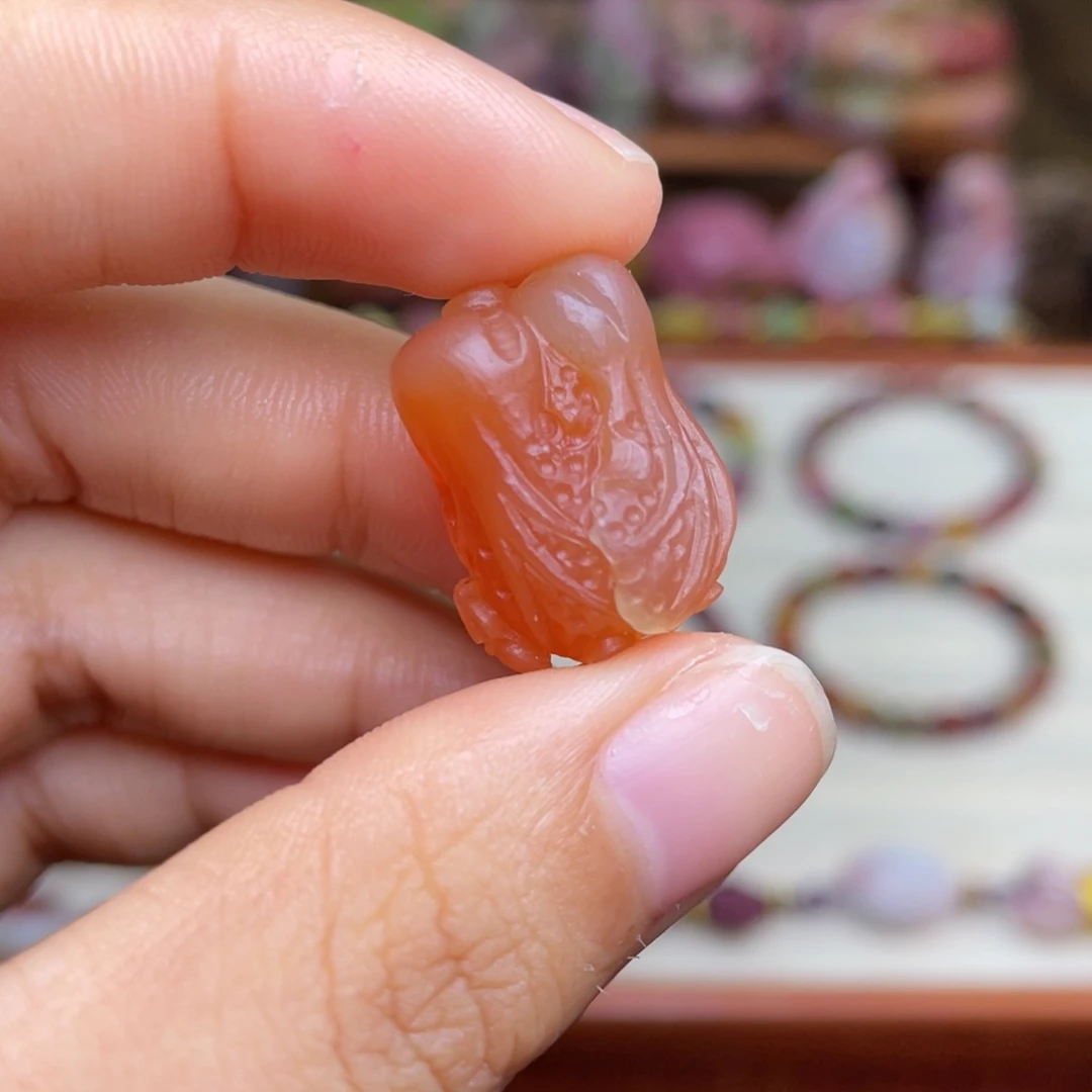 玛瑙/玉髓珠宝半成品未镶嵌盐源玛瑙白菜福利