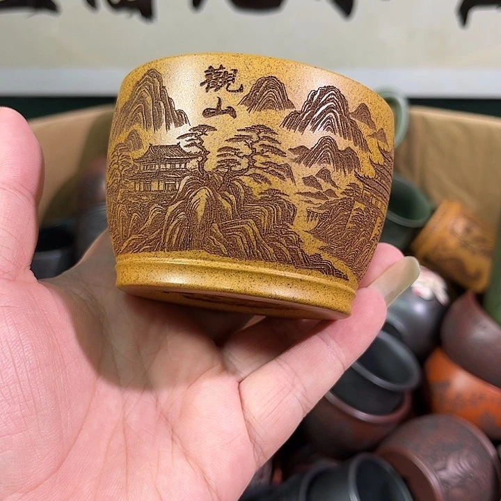 茶杯紫砂全手工紫砂主人杯