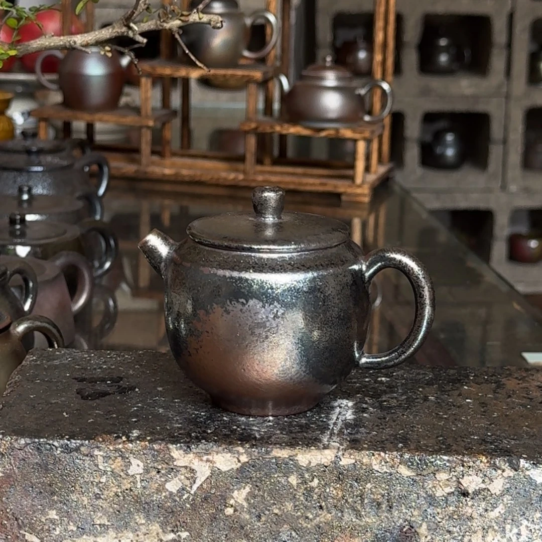 建水紫陶紫泥柴烧茶具