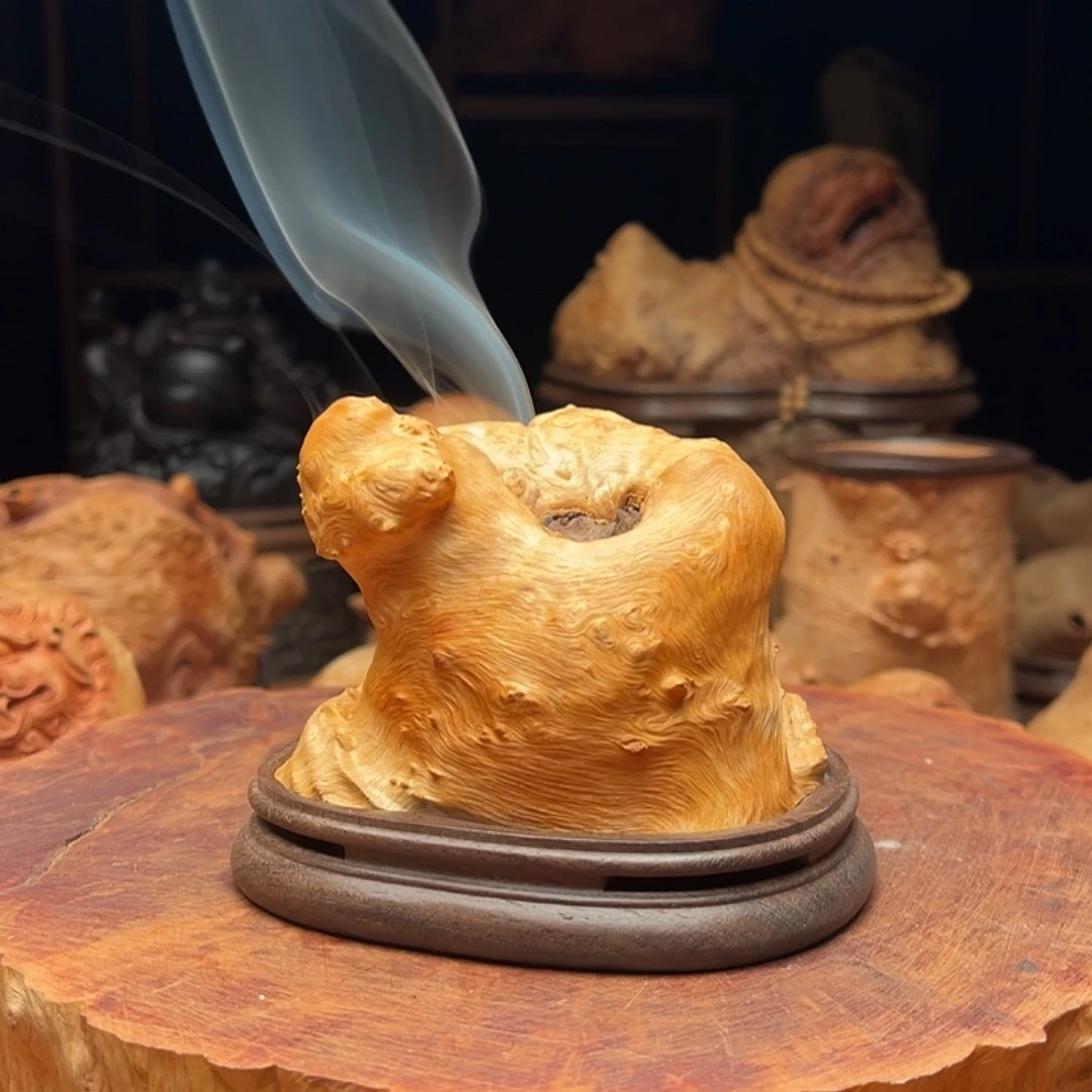 壹***澄荔枝木荔枝木随型香香炉摆件138