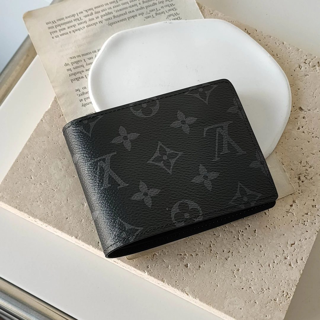 99新 LouisVuitton/路易威登 Azul - 黑花短款 卡包 钱包 37617