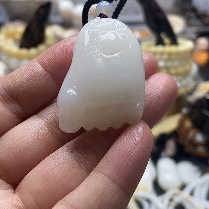 非金属贝壳贝雅轩工艺品玉化哑光佛脚
