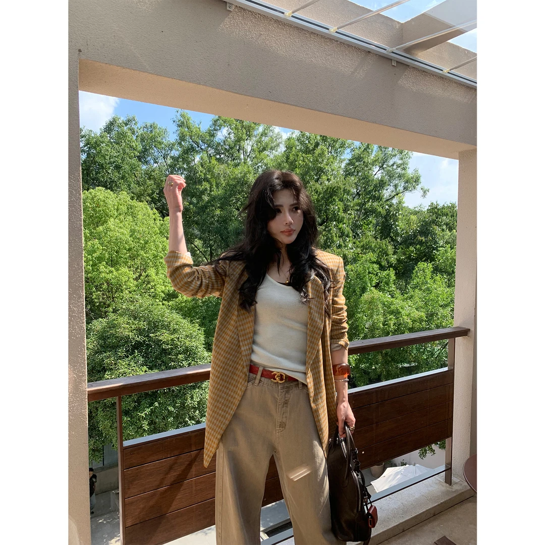 ASM ANNA德国新澳丝光羊毛纯色U领B搭吊带背心女A2312AMY093