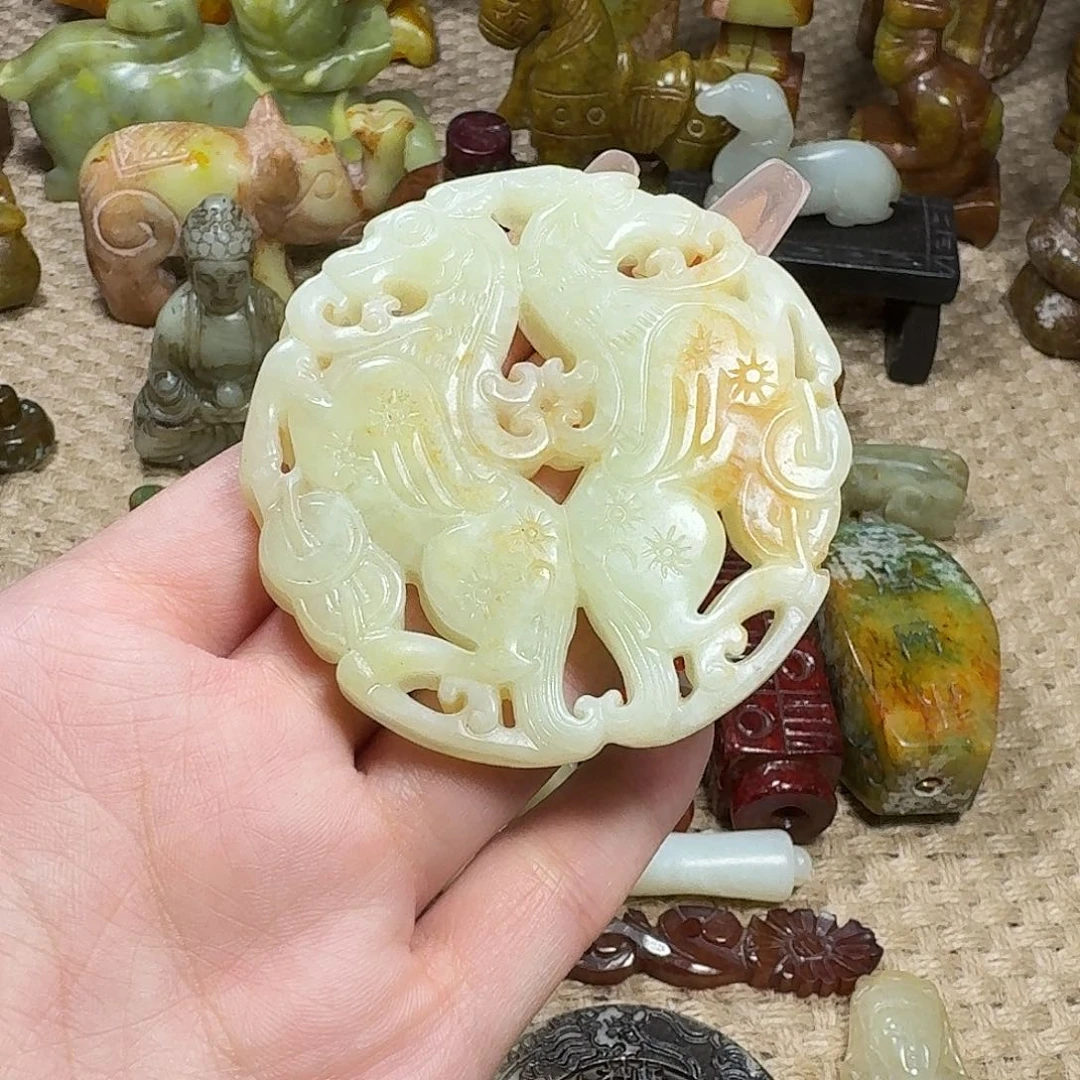 白玉菩提吊坠挂件