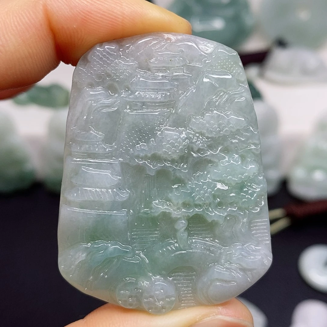 翡翠颈饰未镶嵌吊坠