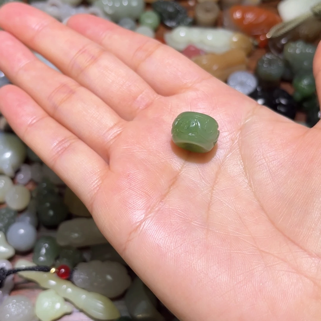 和田玉珠宝半成品未镶嵌清***﹌