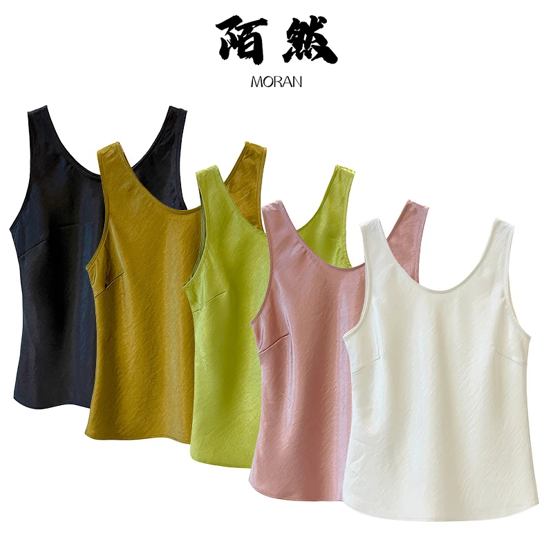 Jokara/丘可儿【‌‌娉婷】休闲气质纯色复古小背心内搭性感内搭春季