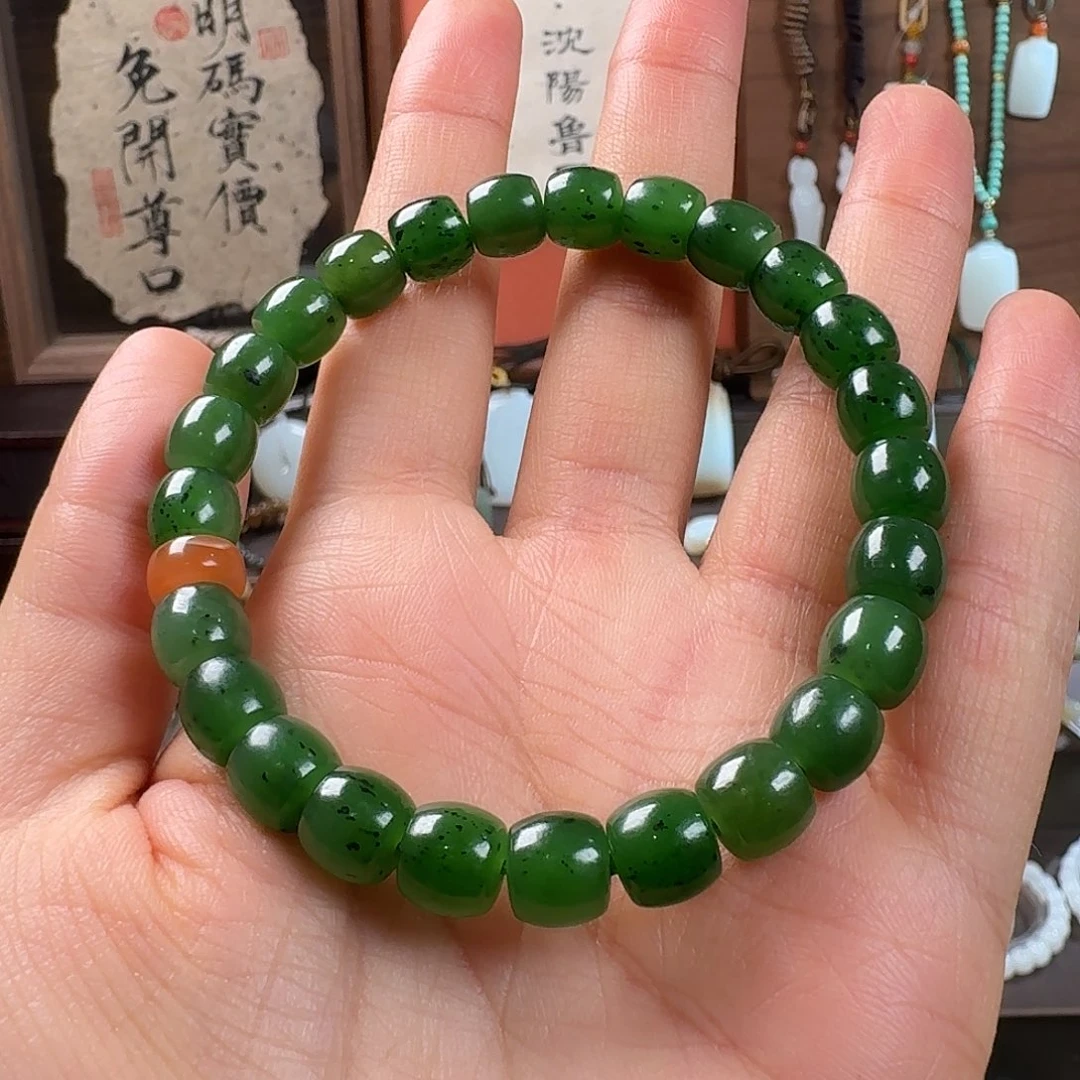 和田玉未镶嵌手链