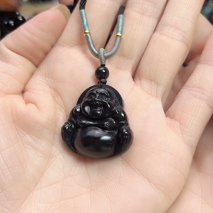 和田玉手链未镶嵌小佛公