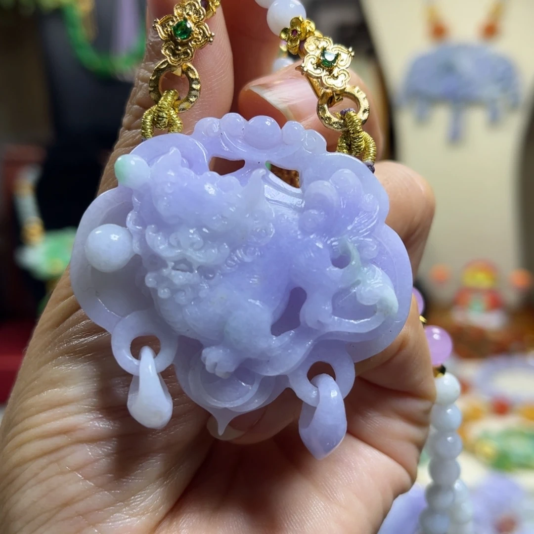 翡翠未镶嵌颈饰天然翡翠