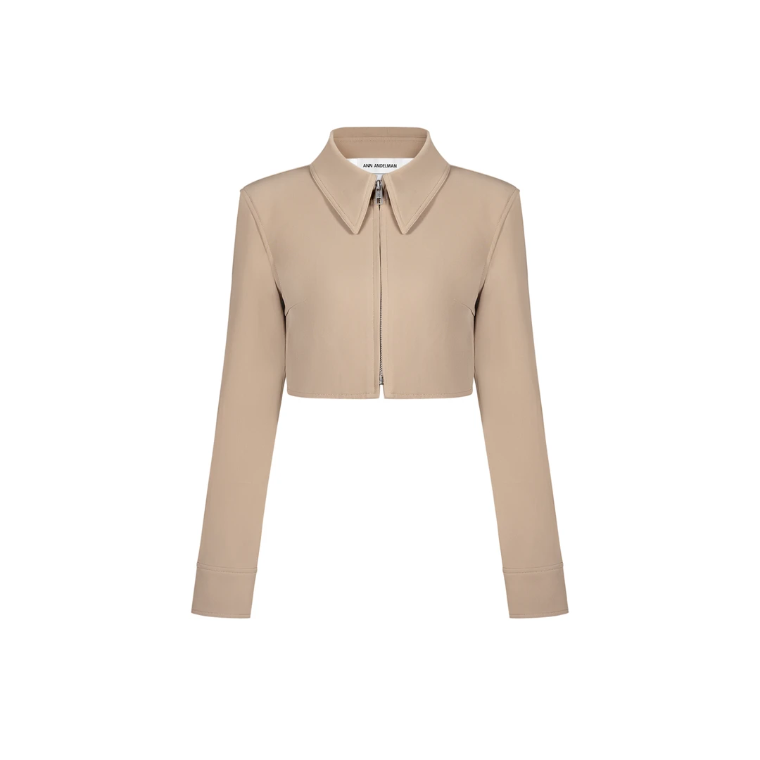 【商场同款】ANN ANDELMAN 25秋季复古显瘦法式短款小外套流光风