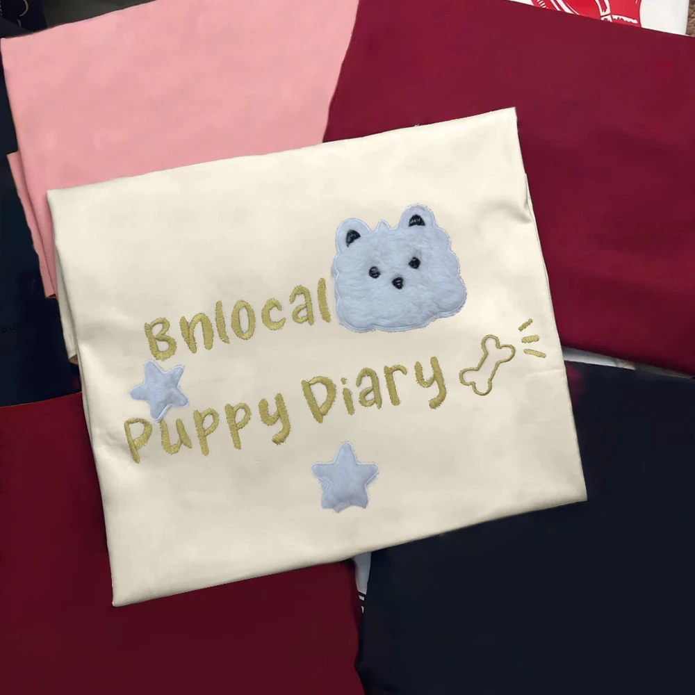 七七家服饰【T恤】刺绣款福利款潮流小众百搭ins纯棉短袖女t恤