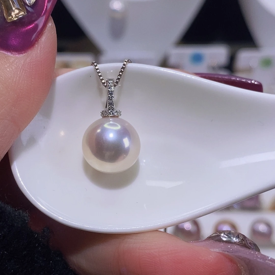 淡水珍珠颈饰银S925镶嵌